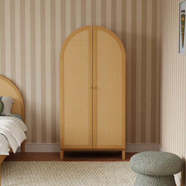 Bondi Cane Assembled Armoire - Image 9