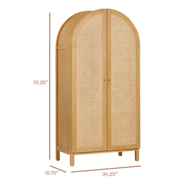 Bondi Cane Assembled Armoire - Image 8