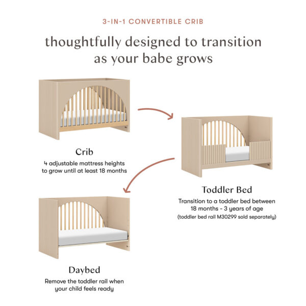 Moab 3-in-1 Convertible Crib - Image 6