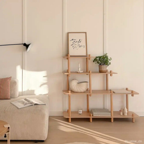 Vediz Wooden Kids Bookshelf – Montessori-Style Toddler Book Organizer - Image 7