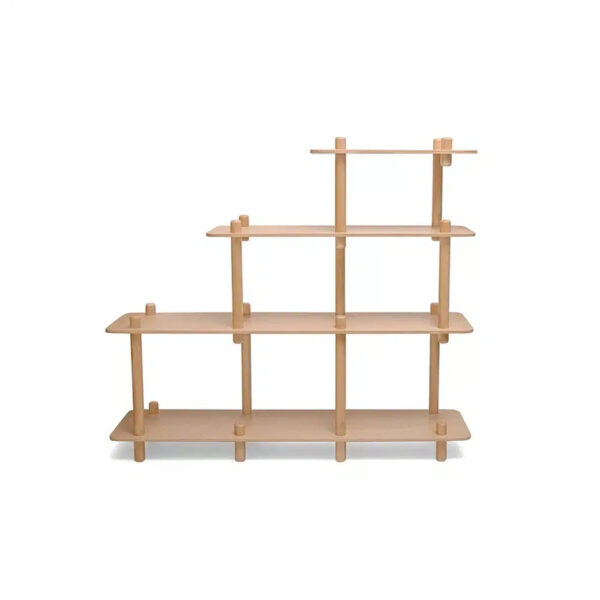 Vediz Wooden Kids Bookshelf – Montessori-Style Toddler Book Organizer - Image 2