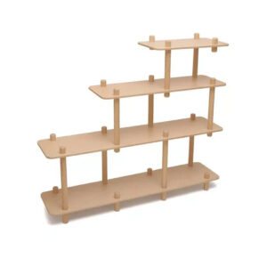 Vediz Wooden Kids Bookshelf – Montessori-Style Toddler Book Organizer