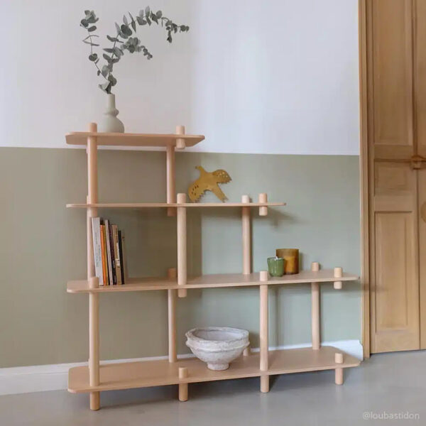 Vediz Wooden Kids Bookshelf – Montessori-Style Toddler Book Organizer - Image 9