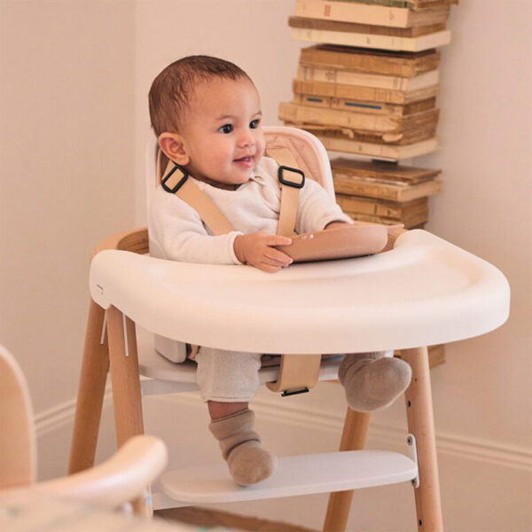 Vediz Adjustable Wooden High Chair – Baby to Toddler Feeding Seat - Image 14