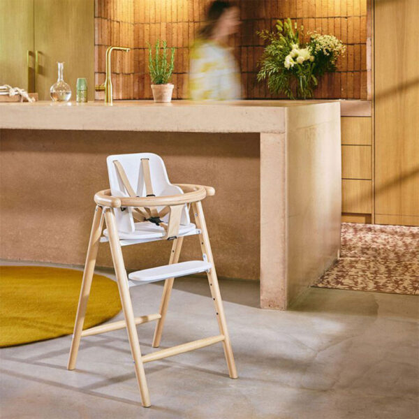 Vediz Adjustable Wooden High Chair – Baby to Toddler Feeding Seat - Image 15