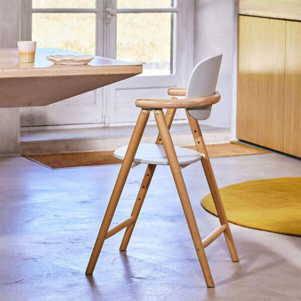 Vediz Adjustable Wooden High Chair – Baby to Toddler Feeding Seat - Image 16